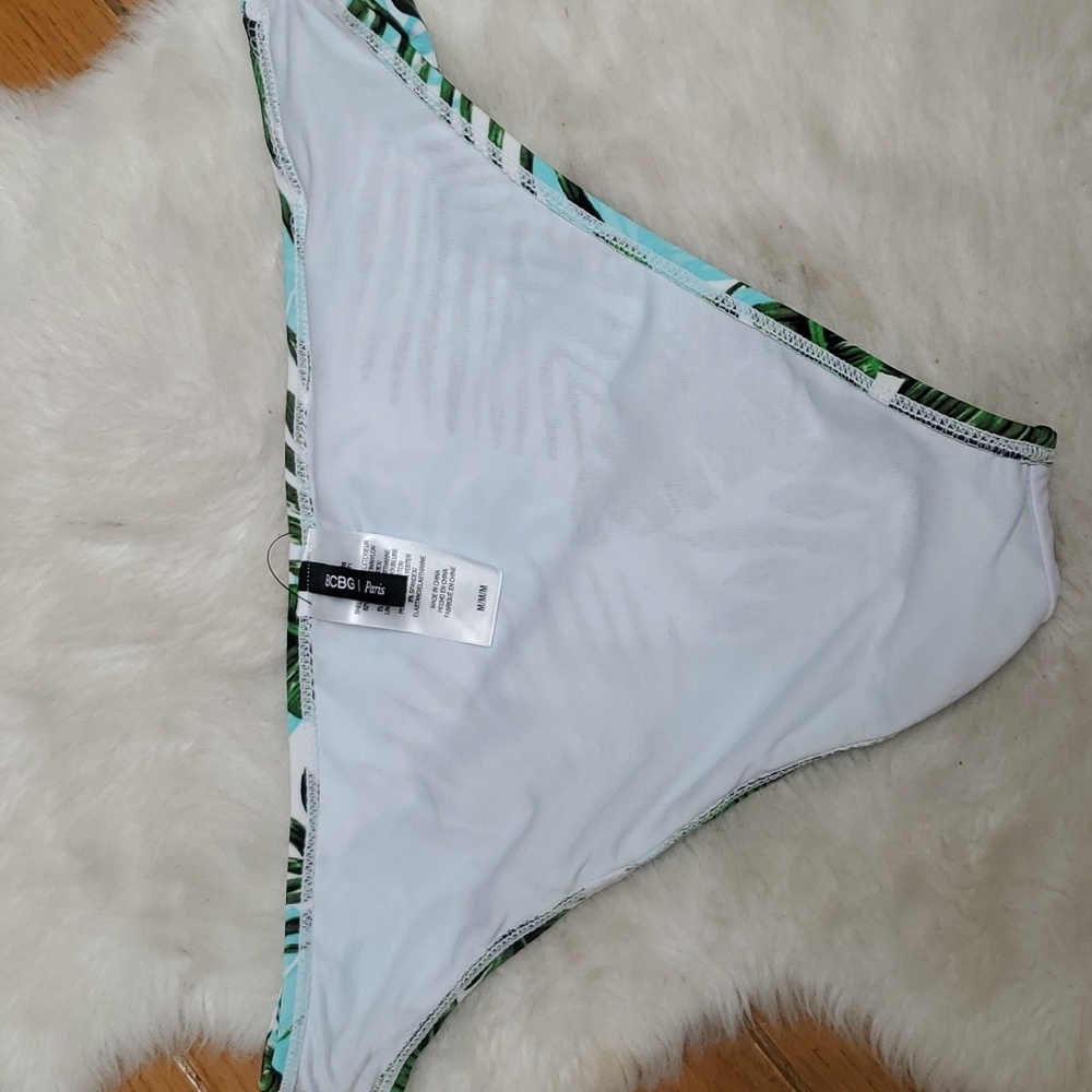 NWT BCBG Generation Palm Leaf Printed Bikini Set Size M - Picture 8 of 8